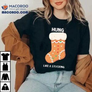 Gingerbread Hung Like A Stocking Christmas Tshirt