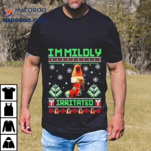 I M Mildly Irritated Marcus The Worm Christmas Funny Meme Tshirt