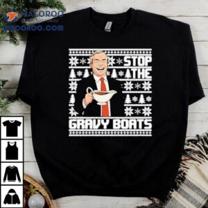 Nigel Farage Stop The Gravy Boats Ugly Christmas Tshirt