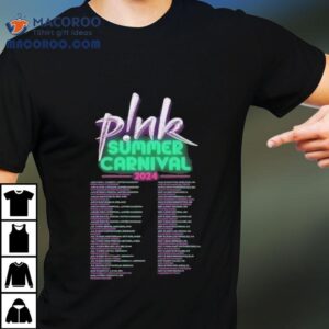 P Nk Singer Summer Carnival Tour Performance Schedule Tshirt