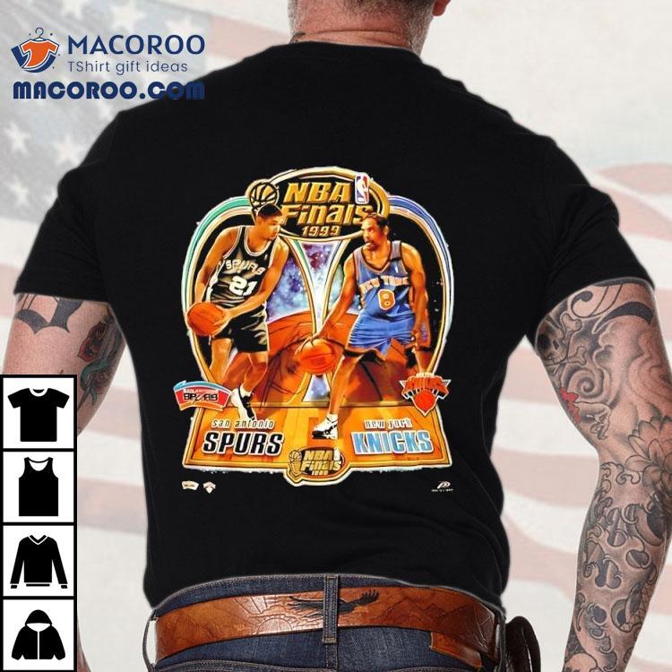 San Antonio Spurs And New York Knicks Player 1999 Nba Finals Graphic Shirt San Antonio Spurs And New York Knicks Player 1999 Nba Finals Graphic Shirt