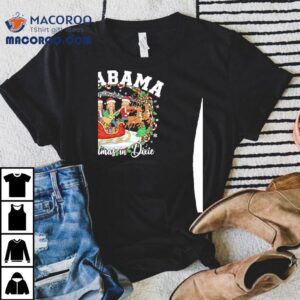 Santa Alabama Christmas In Dixie Tshirt