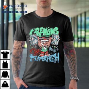 Superfresh Gremlins Gizmo Christmas Weightlifting Graphic Tshirt