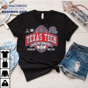 Texas Tech Red Raiders Orange Bowl Cfp Quarter Black Tshirt