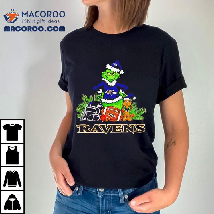 The Grinch And Max Baltimore Ravens Christmas Helmet Items Shirt The Grinch And Max Baltimore Ravens Christmas Helmet Items Shirt