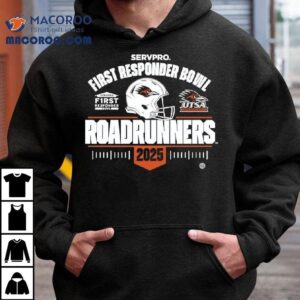 Utsa Roadrunners Football Servpro First Responder Bowl Tshirt