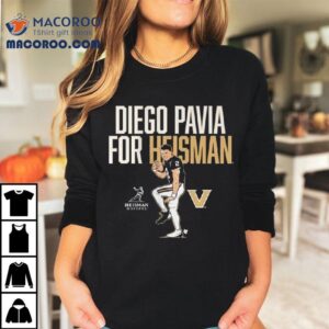 Vanderbilt Football Diego Pavia For Heisman Statue Pose Tshirt