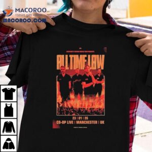 All Time Low Manchester Uk Jan Tshirt
