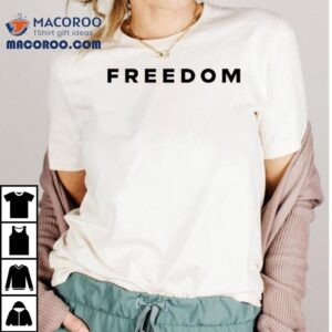 Charlie Kirk Wearing Freedom Tshirt