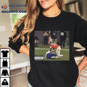 Denver Broncos Vs Buffalo Bills Viral Tackle Controversial Nfl Interception Play Tshirt