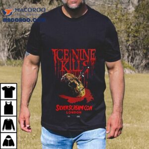 Ice Nine Kills Silver Scream Con London Jason Voorhees Knife Mask Tshirt
