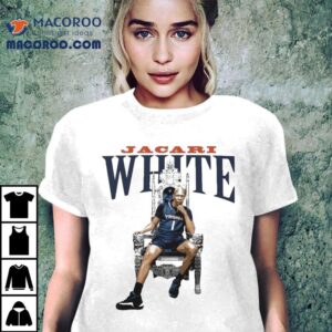 Jacari White Virginia Cavaliers Portrait Throne Tshirt