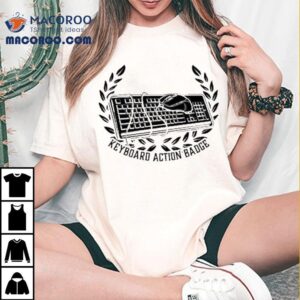 Keyboard Action Badge Tshirt