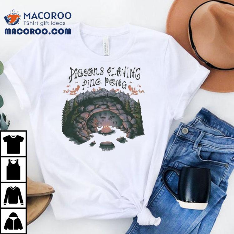 Pigeons Playing Ping Pong X Nature Backs Shirt Pigeons Playing Ping Pong X Nature Backs Shirt