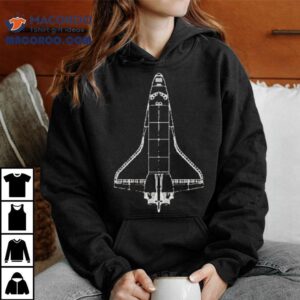 Space Shuttle Technical Drawing Tshirt