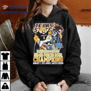 Texas State Bobcats Lockheed Martin Armed Forces Bowl Champions Masco Tshirt