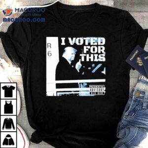 Trump I Voted For This Presidential Advisory Middle Finger Tshirt