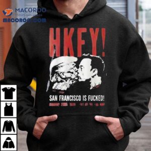 Trump Kiss Elon Musk Hong Kong Fuck You Hkfy Concert San Francisco Fab Mab January Hardcore Punk Tshirt