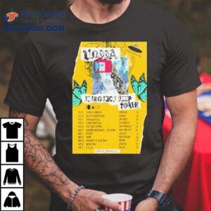 Vnssa Emergency Loop Tour Dates Tshirt