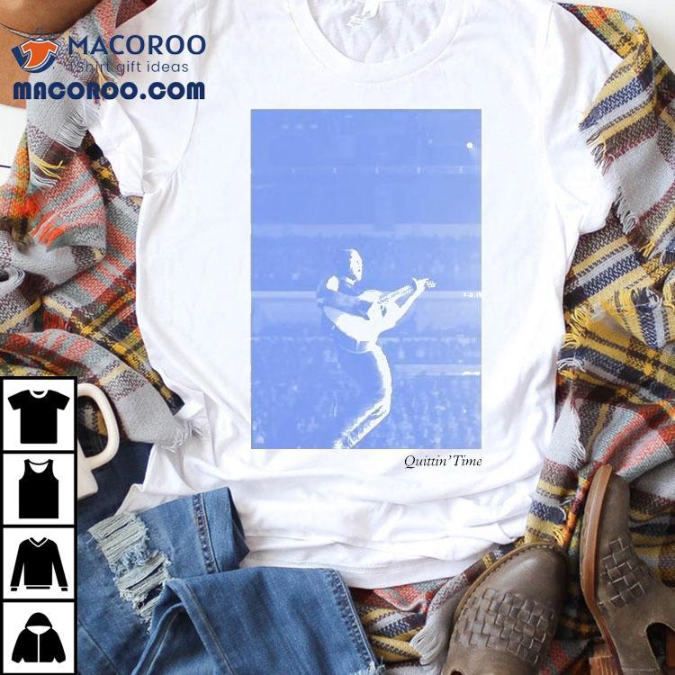 Zach Bryan Quittin’ Time Blue Stage Photo Shirts Zach Bryan Quittin’ Time Blue Stage Photo Shirts