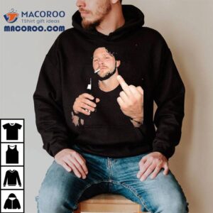 Josh Allen Middle Finger Cigarettes And Beer Tshirt