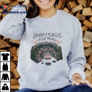 Pigeons Playing Ping Pong X Nature Backs Shirt 1 Pigeons Playing Ping Pong X Nature Backs Tshirt