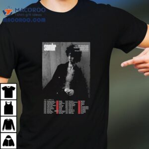 Sombr The Late Nights And Young Romance Europe Tour S Tshirt