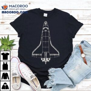 Space Shuttle Technical Drawing Tshirt