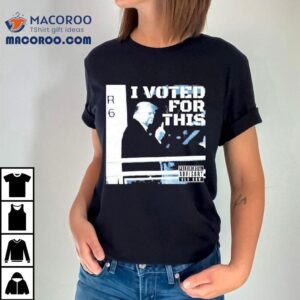 Trump I Voted For This Presidential Advisory Middle Finger Tshirt