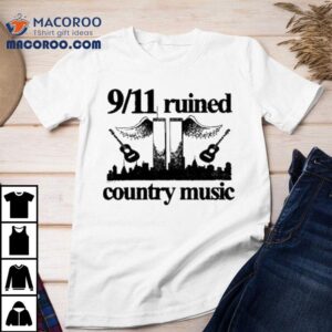 Ruined Country Music Wings Guitars Tshirt