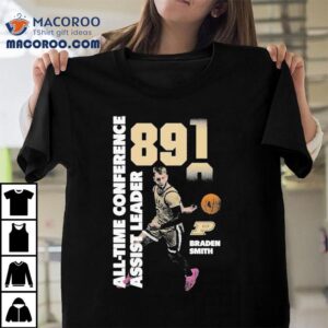 Braden Smith All Time Conference Assist Leader Purdue Boilermakers Tshirt