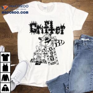 Crust Punk Calvin And Hobbes Tshirt