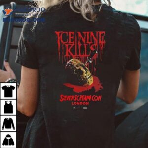 Ice Nine Kills Silver Scream Con London Jason Voorhees Knife Mask Tshirt