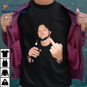 Josh Allen Middle Finger Cigarettes And Beer Tshirt
