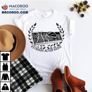 Keyboard Action Badge Tshirt