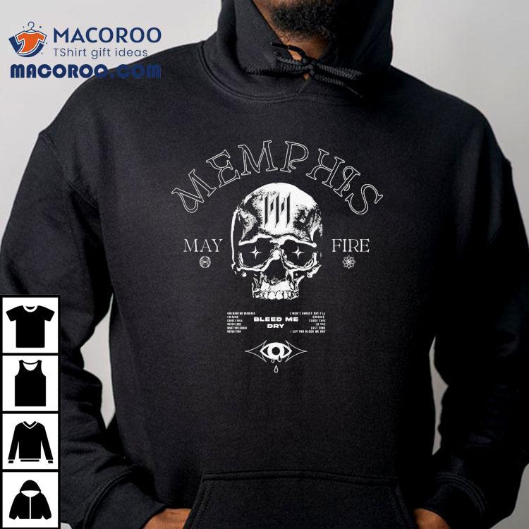 Memphis May Fire Bleed Me Dry Skull Shirt Memphis May Fire Bleed Me Dry Skull Shirt