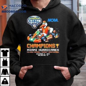 Miami Hurricanes Champion Goodyear Cotton Bowl Classic Cfp Quarterfinal December Att Stadium Arlington Ncaa Mario Kart Masco Tshirt
