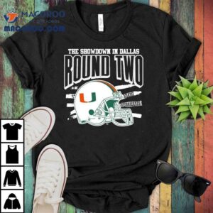 Miami Hurricanes The Showdown In Dallas Round Two Tshirt