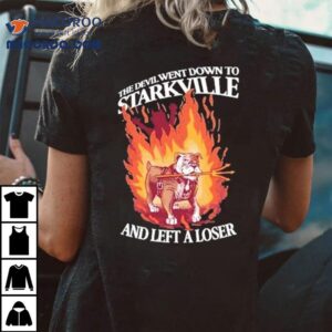 Mississippi State Bulldogs Beat Arizona State Sun Devils The Devil Went Down To Starkville And Left A Loser Masco Tshirt