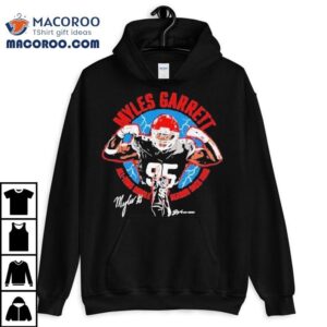 Myles Garrett All Time Sack King Signature Tshirt