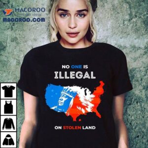 No One Is Illegal On Stolen Land Tshirt
