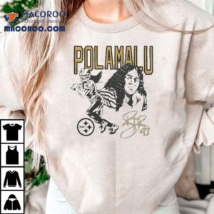 Pittsburgh Slers Troy Polamalu Signature Tshirt