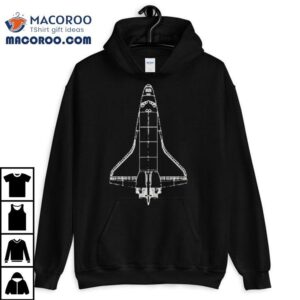 Space Shuttle Technical Drawing Tshirt