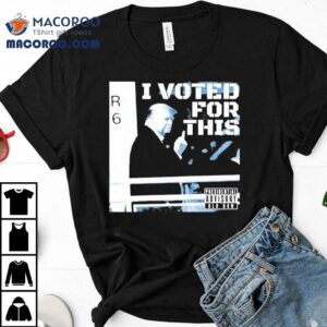 Trump I Voted For This Presidential Advisory Middle Finger Tshirt