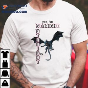 Yes I M Straight Gay Dragon Tshirt