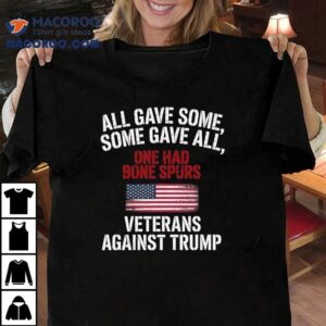 All Gave Some One Had Bone Spurs Veterans Against Trump Tshirt