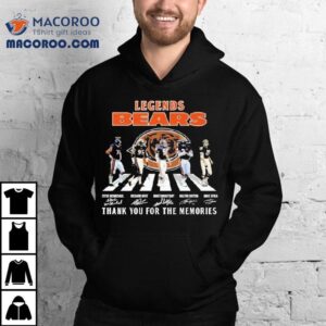 Chicago Bears Legends Thank You For The Memories Road Abbey Signatures Tshirt