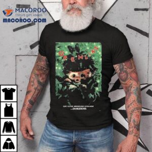 Gremlins Movie Featuring Gizmo Surrounded By Shadows Cute But Dangerous Horror Tshirt