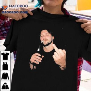 Josh Allen Middle Finger Cigarettes And Beer Tshirt