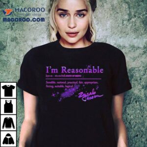 Zainab Johnson I’m Reasonable State Of Being Sensible Rational Practical Fair Approriate Fitting Suitable Logical Synonyms Shirt 3 Zainab Johnson I M Reasonable State Of Being Sensible Rational Practical Fair Approriate Fitting Suitable Logical Synonyms Tshirt